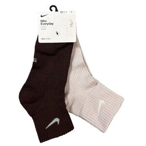 NEW 2 Pair Nike Everyday Wool Blend Men's 8-12 Cushioned Ankle Socks W 10-13